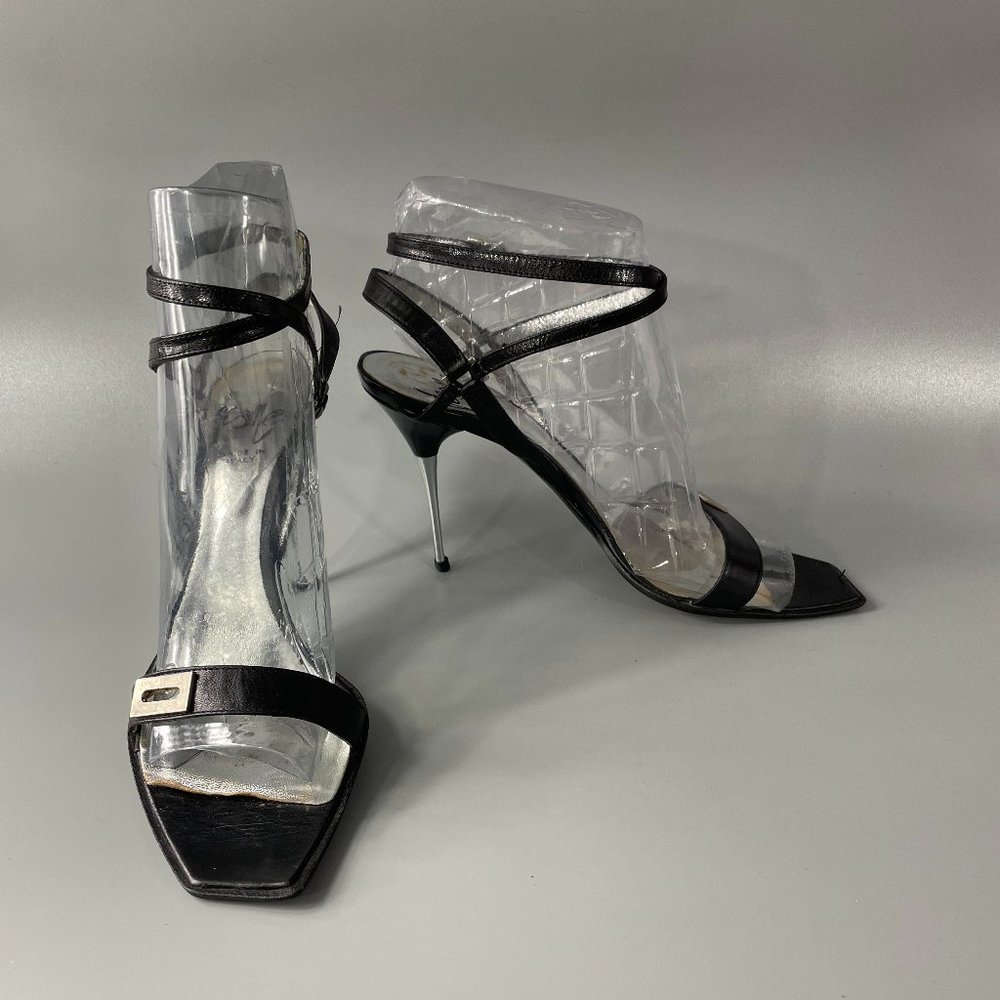 ICONE Made in Italy Ankle Wrap Around Strap Heel, Size 36